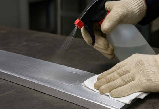 Процесс подготовки металла: зачистка ржавчины и обезжиривание