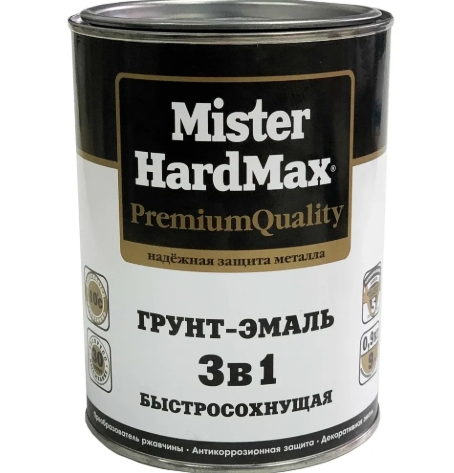 Экономия времени и материалов с грунт-эмалью 3 в 1 Mister HardMax